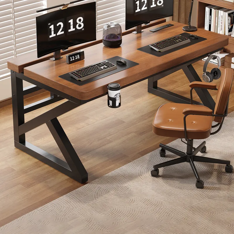 단단한 나무 컴퓨터 책상 e스포츠 게임 테이블 침실 홈 - Esports Gaming Furniture 리뷰 및 가격