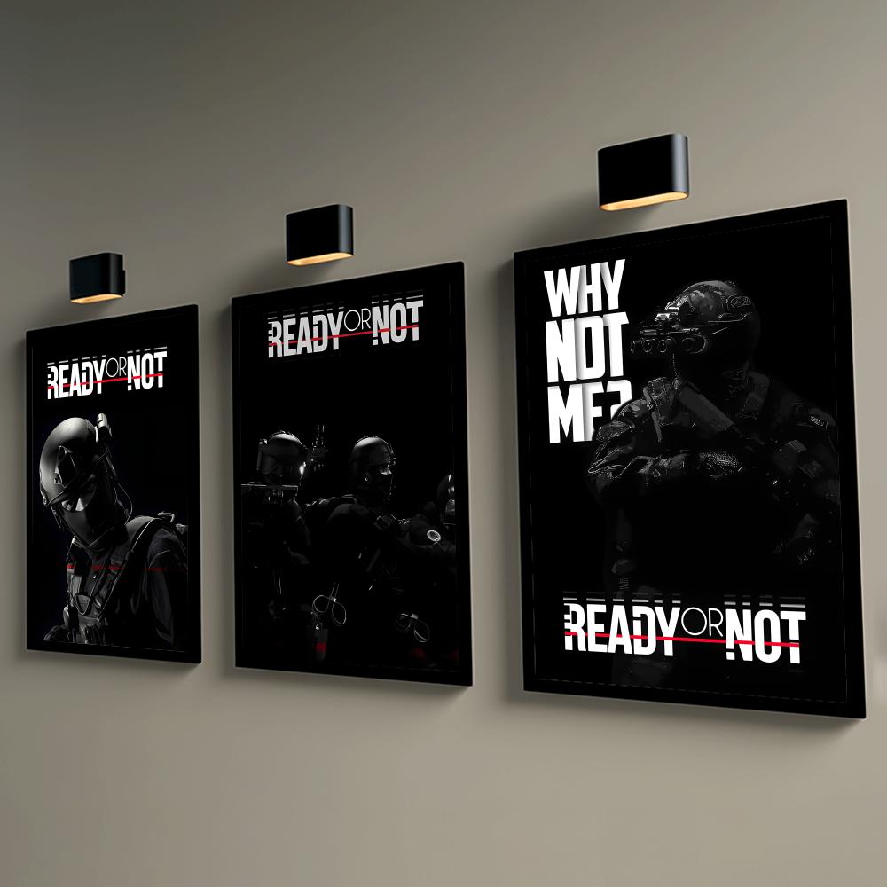 R-Ready 또는 N-NotS 포스터 HD 벽 장식  - Esports And Gaming Lounge 리뷰 및 가격