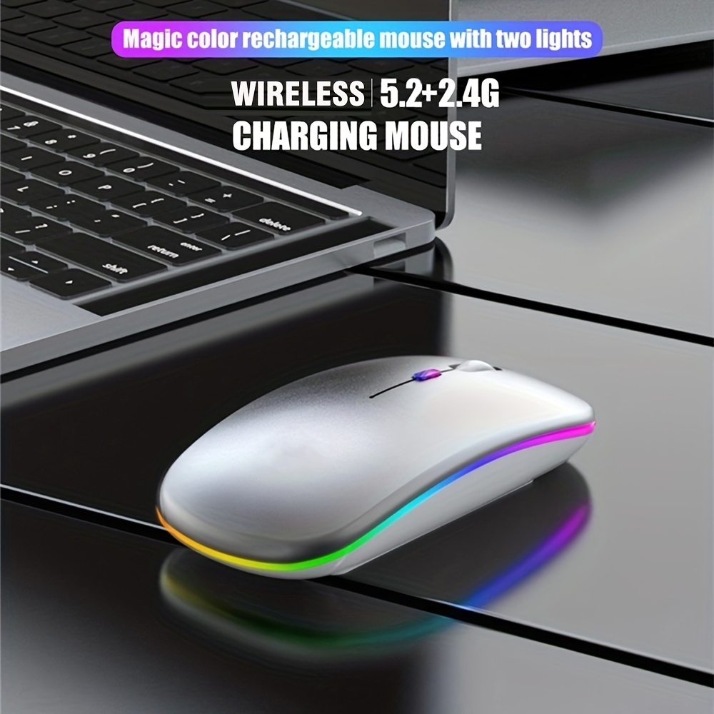 무선 마우스 RGB 충전식 USB 2.4GHz 블루투스 - Esports Gaming Mice 리뷰 및 가격