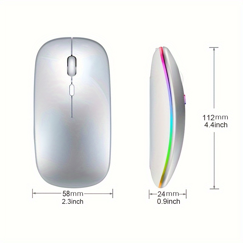 무선 마우스 RGB 충전식 USB 2.4GHz 블루투스 - Esports Gaming Mice 리뷰 및 가격