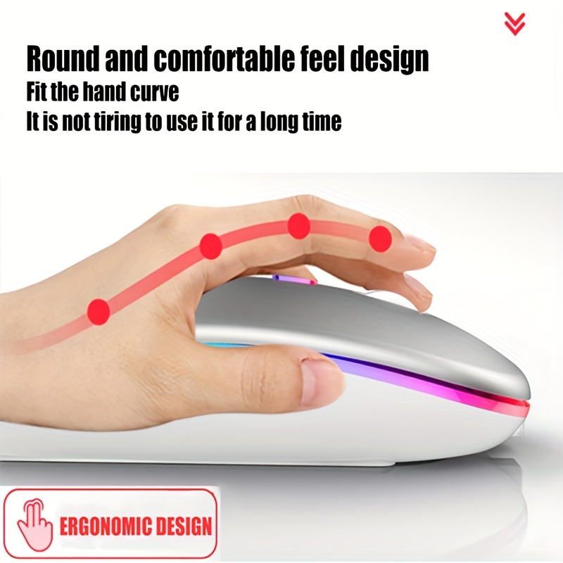 무선 마우스 RGB 충전식 USB 2.4GHz 블루투스 - Esports Gaming Mice 리뷰 및 가격