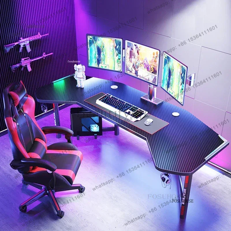 흰색 컴퓨터 책상 사무용 가구 데스크탑 컴퓨터 책상 고 - Esports Gaming Furniture 리뷰 및 가격