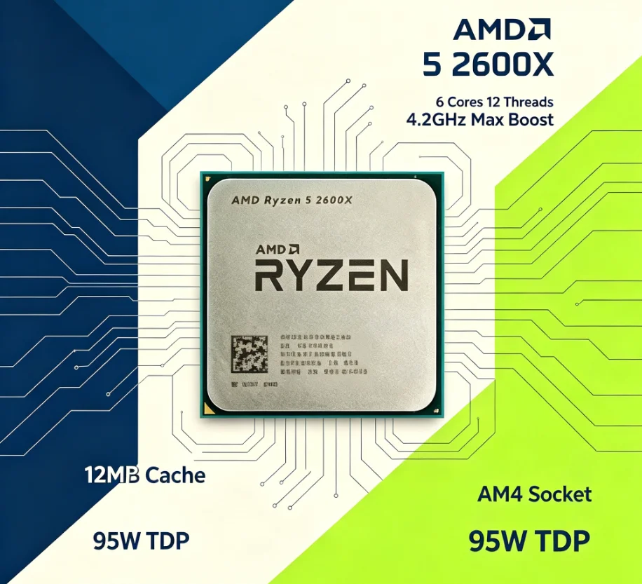 AMD R5 2600X 12nm AM4 데스크탑 프로세 - Esports Pc Gaming 리뷰 및 가격