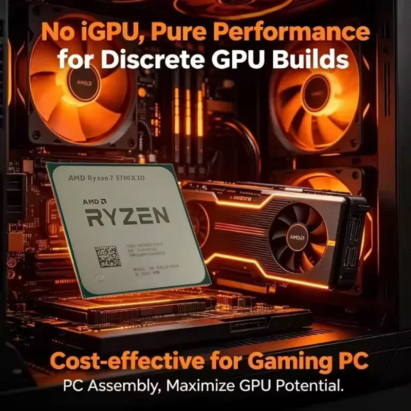 AMD 라이젠 7 5700X3D R7 5700X3D 8 - Esports Pc Gaming 리뷰 및 가격